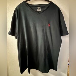 Polo by Ralph Lauren Black V-Neck Tee
